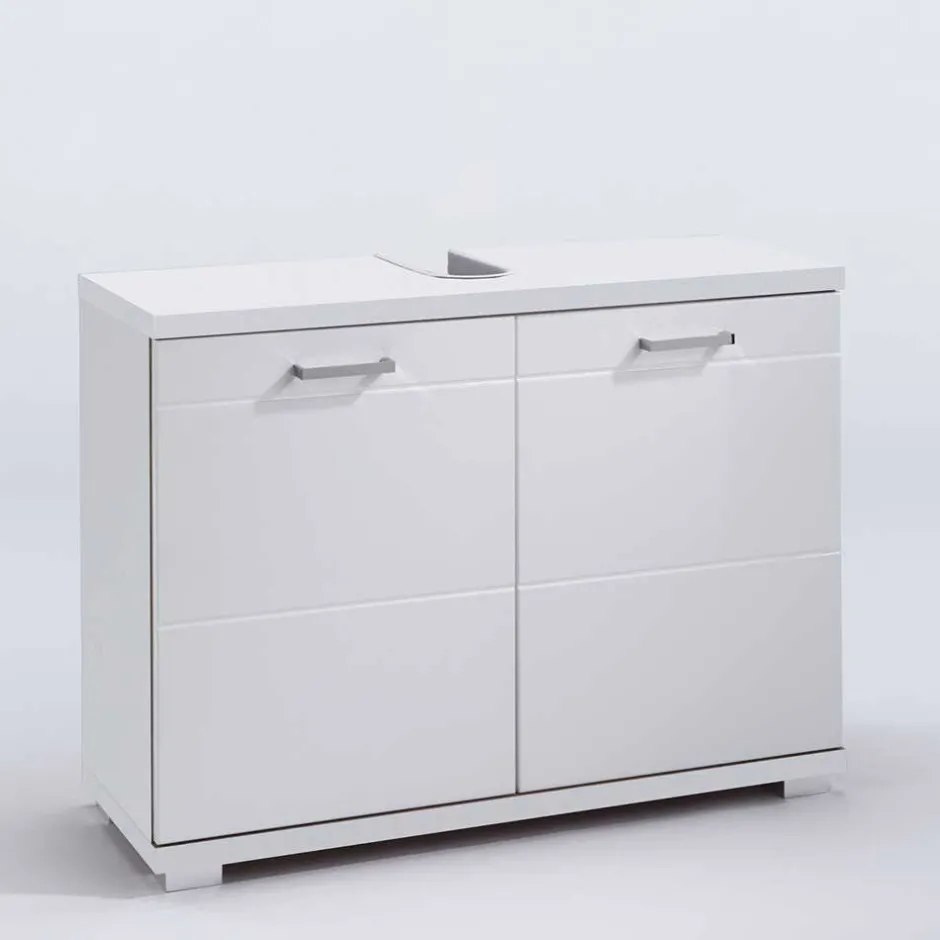 Wohnen Unterbeckenschrank in Weiß - 2-türig - Fieston