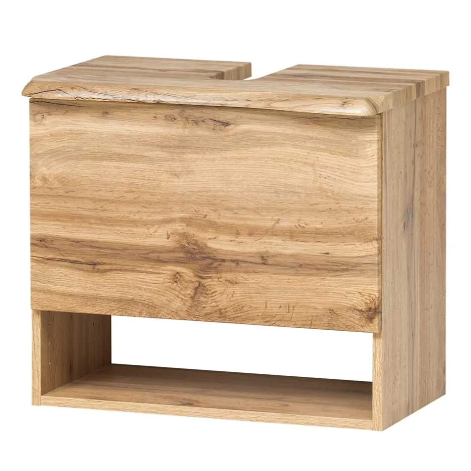 Wohnen Unterbeckenschrank mit Baumkante Holzdekor - Tofias
