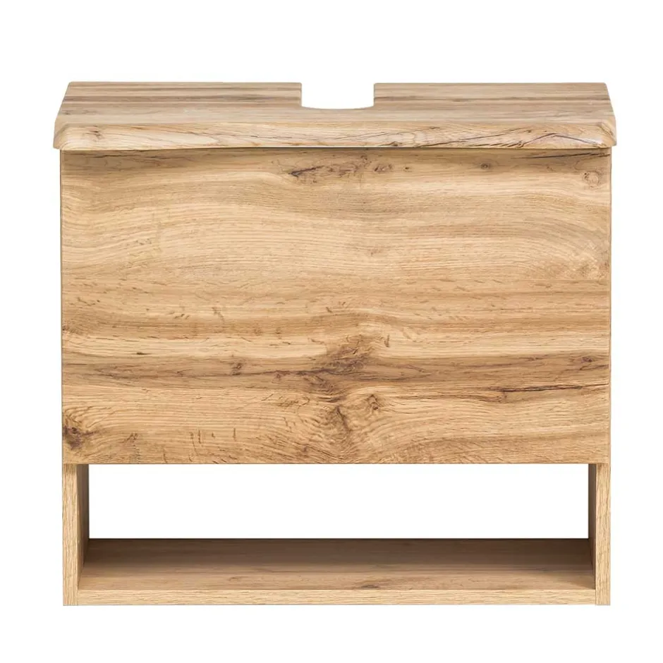 Wohnen Unterbeckenschrank mit Baumkante Holzdekor - Tofias