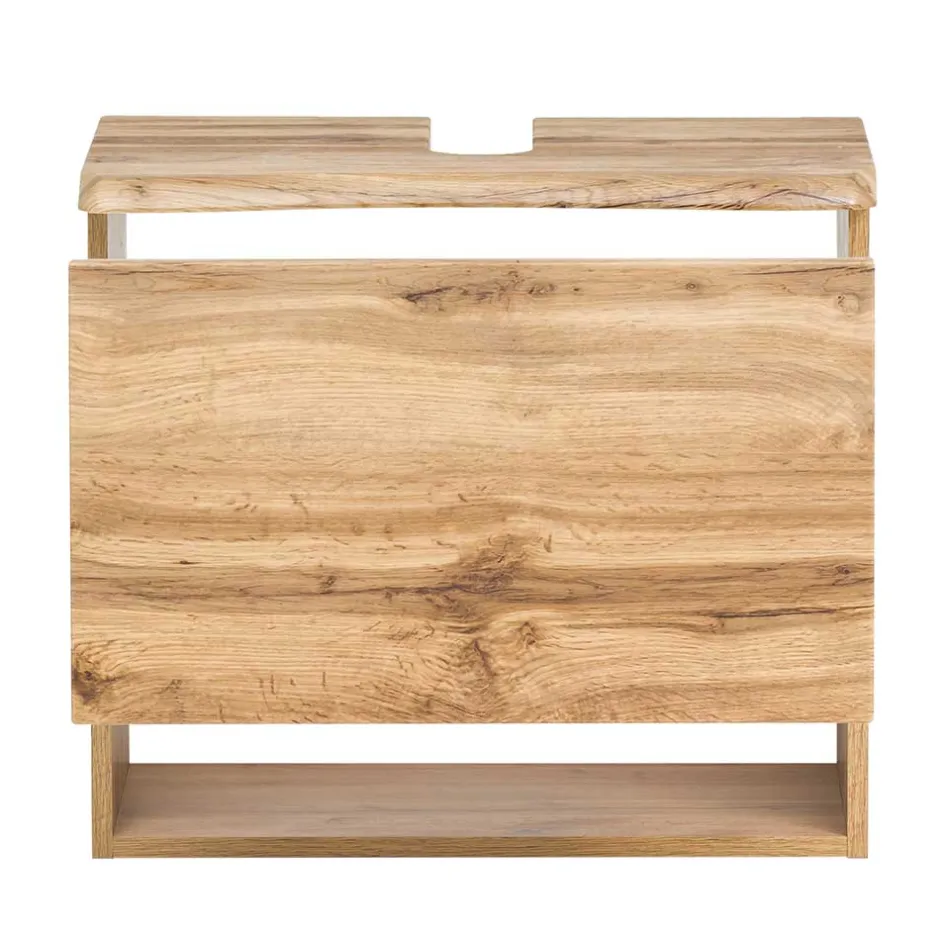Wohnen Unterbeckenschrank mit Baumkante Holzdekor - Tofias