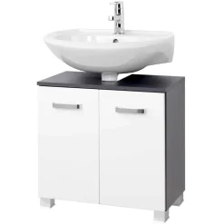 Unterbeckenschrank Tiamos in Weiß Anthrazit^Wohnen New