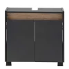 Wohnen Unterschrank für Waschbecken in Anthrazit - Marcius
