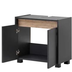 Wohnen Unterschrank für Waschbecken in Anthrazit - Marcius