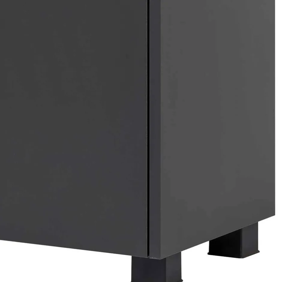 Wohnen Unterschrank für Waschbecken in Anthrazit - Marcius