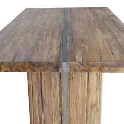 Uriger Esstisch aus Recyclingholz Teak - Etrova^Wohnen Online