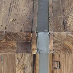 Uriger Esstisch aus Recyclingholz Teak - Etrova^Wohnen Online