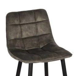 Velours Barstühle in Dunkelgrün - Cremo (2er Set)^Wohnen Clearance