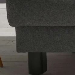 Wohnen Velours Bettcouch in Grau - Daylight