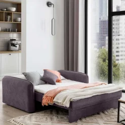 Velours Couch in Mauve mit Federkern - Speccia^Wohnen Best