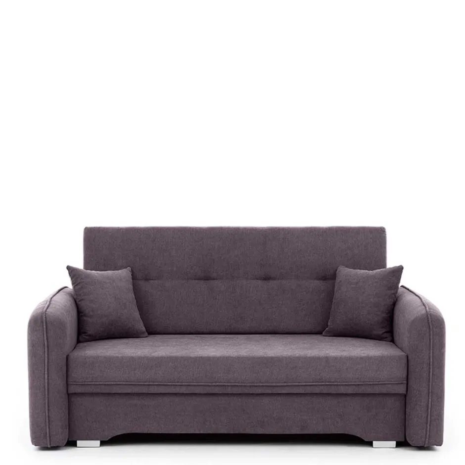 Velours Couch in Mauve mit Federkern - Speccia^Wohnen Best