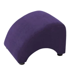 Wohnen Velours Hocker in Violett - Cregorian