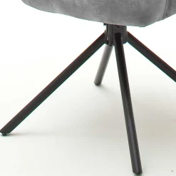 Velours Küchenstuhl mit Armlehnen - Jeremy (2er Set)^Wohnen Clearance