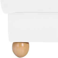 Velours Ohrensessel in Cremeweiß - Clamps^Wohnen New