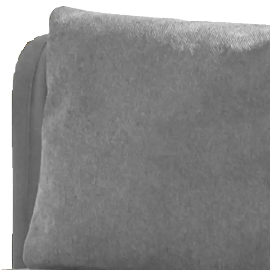 Velours Polstersessel in Silber Grau - Kolage^Wohnen New