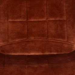 Velours Polsterstuhl in Rostfarben Braun - Hangar (2er Set)^Wohnen Discount