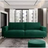 Velours Schlafcouch in Dunkelgrün - Venturian^Wohnen Clearance