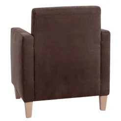 Wohnen Velours Wohnzimmersessel in Braun - Dario