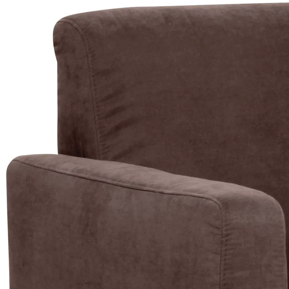 Wohnen Velours Wohnzimmersessel in Braun - Dario