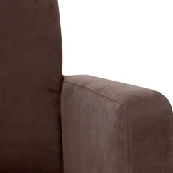 Wohnen Velours Wohnzimmersessel in Braun - Dario