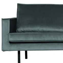 Velvet Polsterecke in Petrol & Schwarz - Fledos^Wohnen New