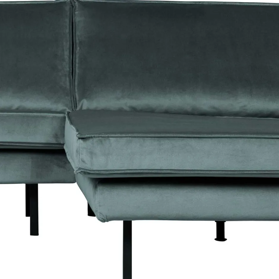 Velvet Polsterecke in Petrol & Schwarz - Fledos^Wohnen New