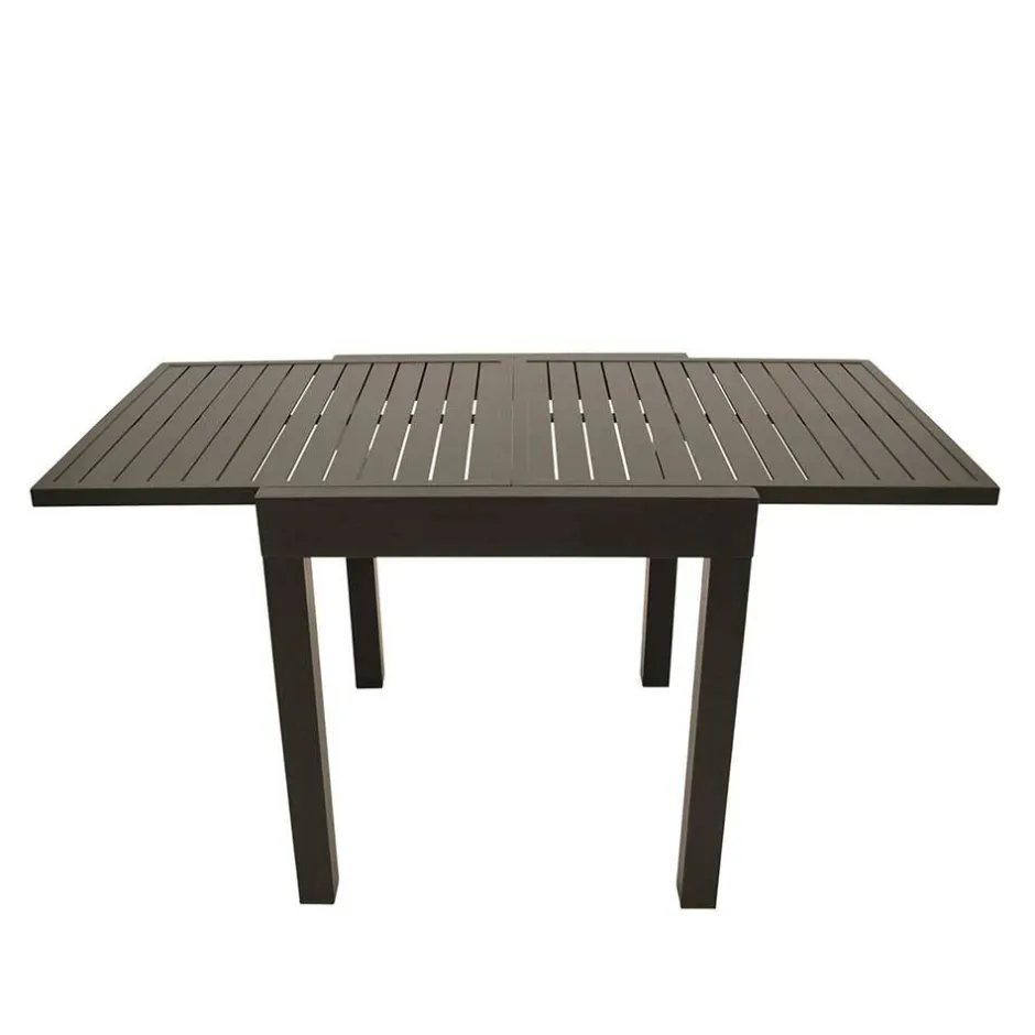 Wohnen Verlängerbarer Balkontisch in Dunkelgrau - Fredoco