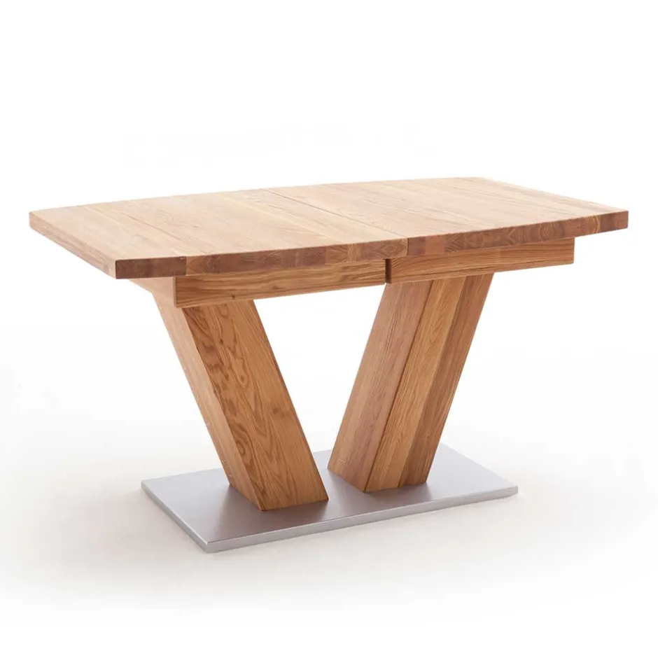 Wohnen Verlängerbarer Bootsdesign Tisch aus Wildeiche - Peng