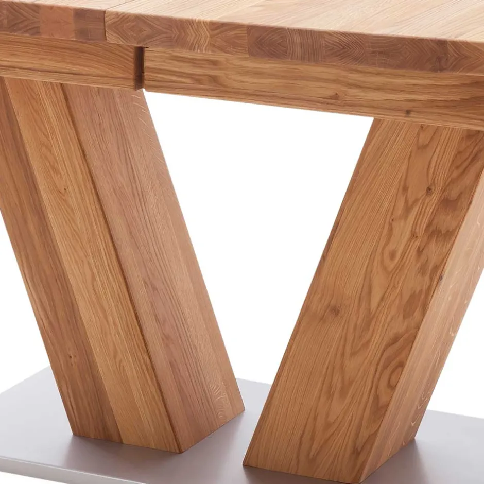 Wohnen Verlängerbarer Bootsdesign Tisch aus Wildeiche - Peng