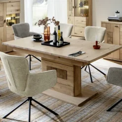 Verlängerbarer Esszimmertisch teilmassiv - Losiamos^Wohnen Online