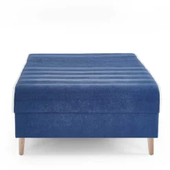 Wohnen Verstellbare Daybed Polsterliege in Blau Samt - Blackbird