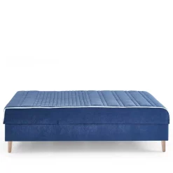 Wohnen Verstellbare Daybed Polsterliege in Blau Samt - Blackbird