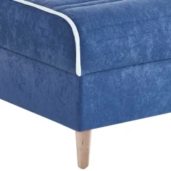 Wohnen Verstellbare Daybed Polsterliege in Blau Samt - Blackbird