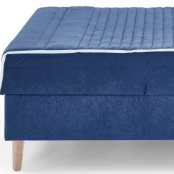 Wohnen Verstellbare Daybed Polsterliege in Blau Samt - Blackbird