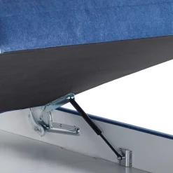Wohnen Verstellbare Daybed Polsterliege in Blau Samt - Blackbird