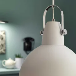 Wohnen Verstellbare Hängeleuchte Bessy in Weiß