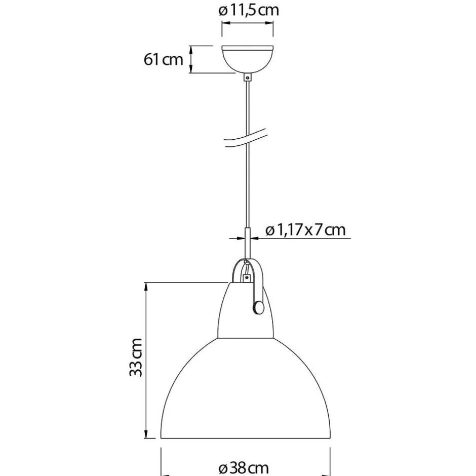 Wohnen Verstellbare Hängeleuchte Bessy in Weiß