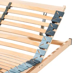 Wohnen Verstellbarer Federholzrahmen mit 7-Zonen-Stützsystem - Gina