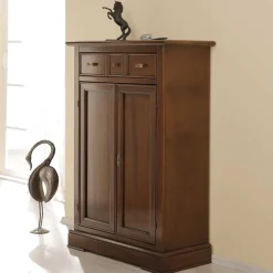 Wohnen Vertiko Kommode in Walnussfarben Antik - Istefanio