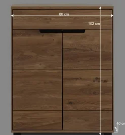 Vertiko Schuhkommode aus Eiche teilmassiv - Sennya^Wohnen Online