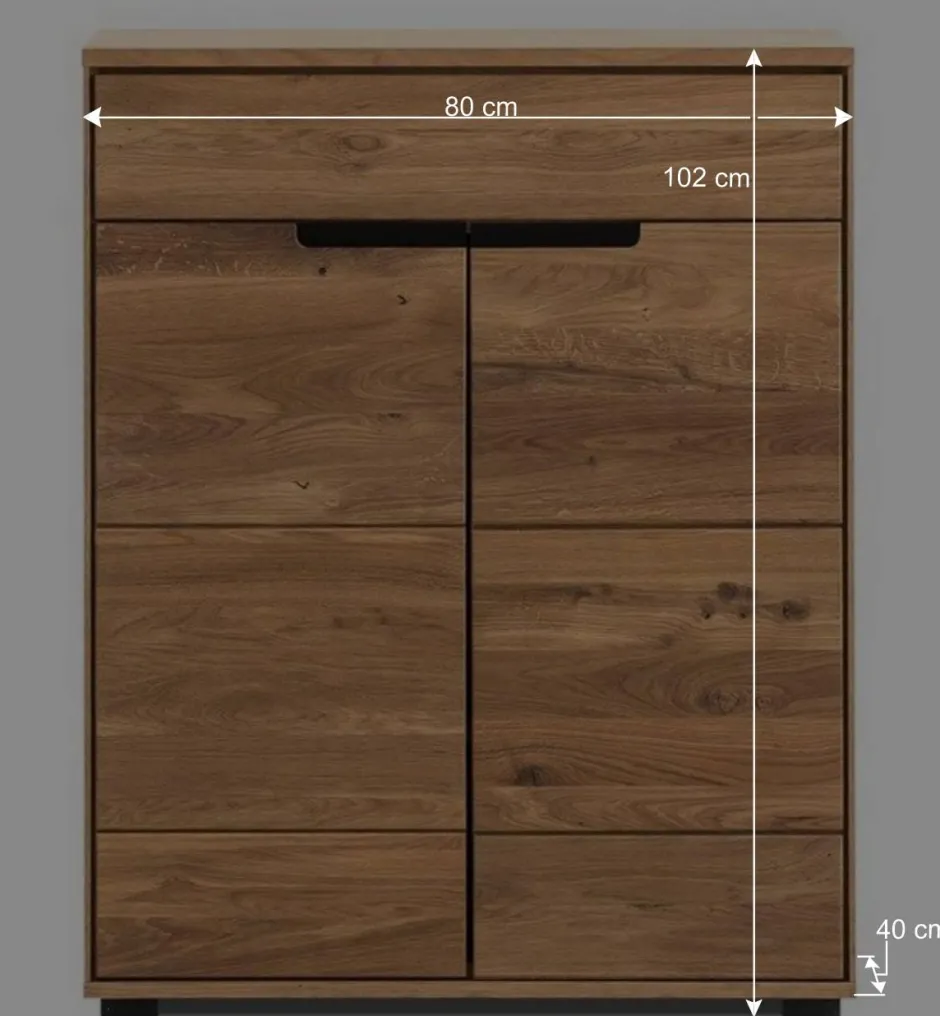 Vertiko Schuhkommode aus Eiche teilmassiv - Sennya^Wohnen Online