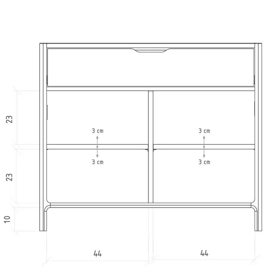 Vertiko Style Kommode aus Wildeiche - Laida^Wohnen Hot