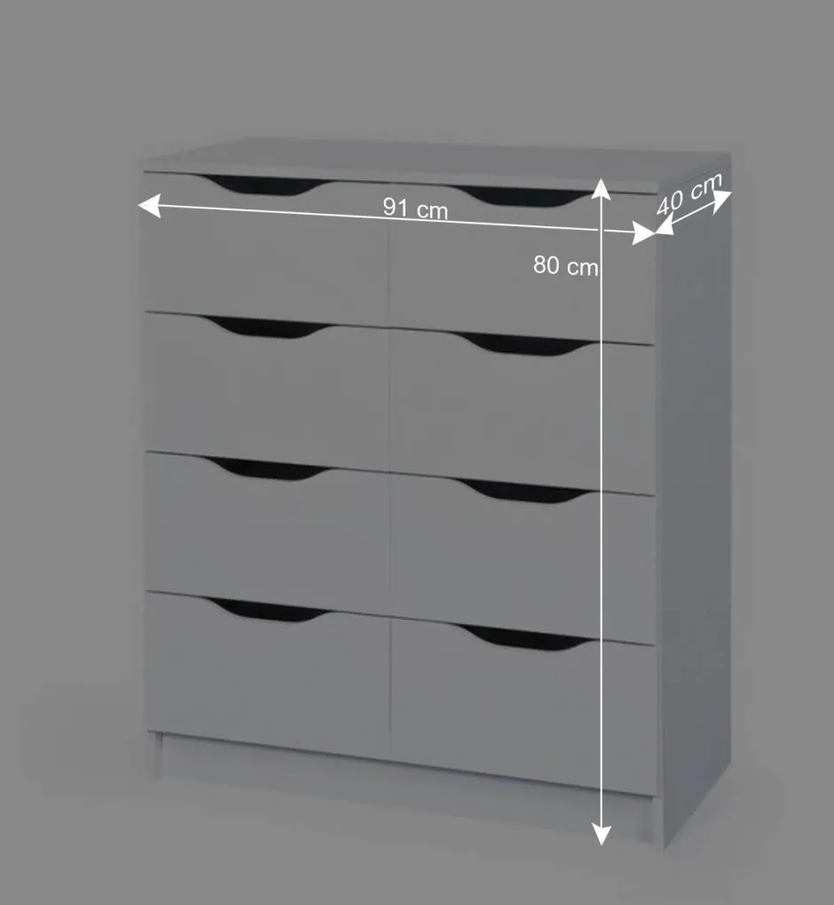 Vielzweck Kommode Danjala mit 8 Schubladen^Wohnen Sale