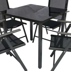 Vier Hochlehner & Gartentisch Set - Cadiz (fünfteilig)^Wohnen Clearance