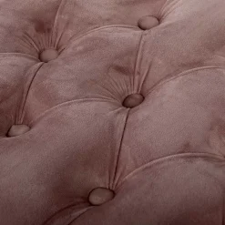 Wohnen Vintage Bank in Altrosa Samt - Ruo