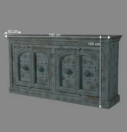 Vintage Design Anrichte in Türkis - Canopuss^Wohnen Best