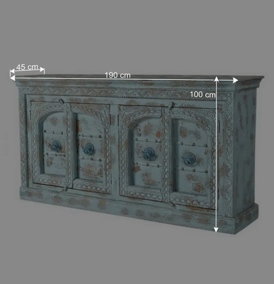 Vintage Design Anrichte in Türkis - Canopuss^Wohnen Best