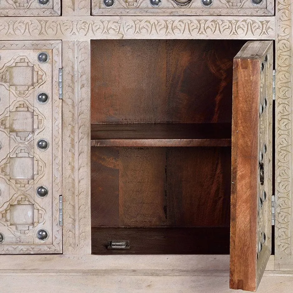 Vintage Design Anrichte in White Wash - Uladan^Wohnen Hot