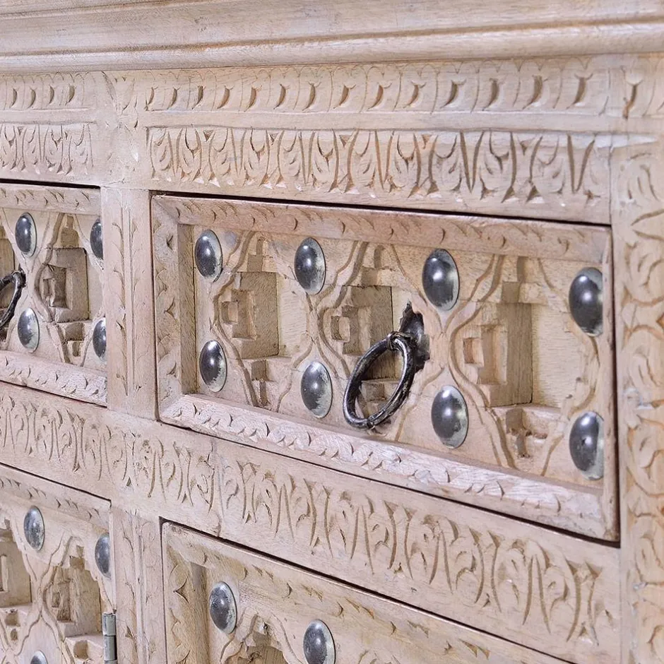 Vintage Design Anrichte in White Wash - Uladan^Wohnen Hot