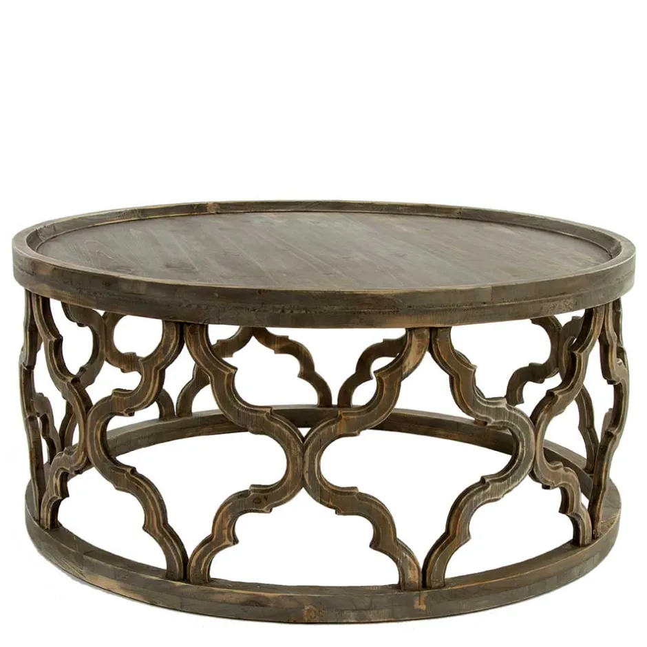 Wohnen Vintage Design Couchtisch aus Tanne Massivholz - Lenala