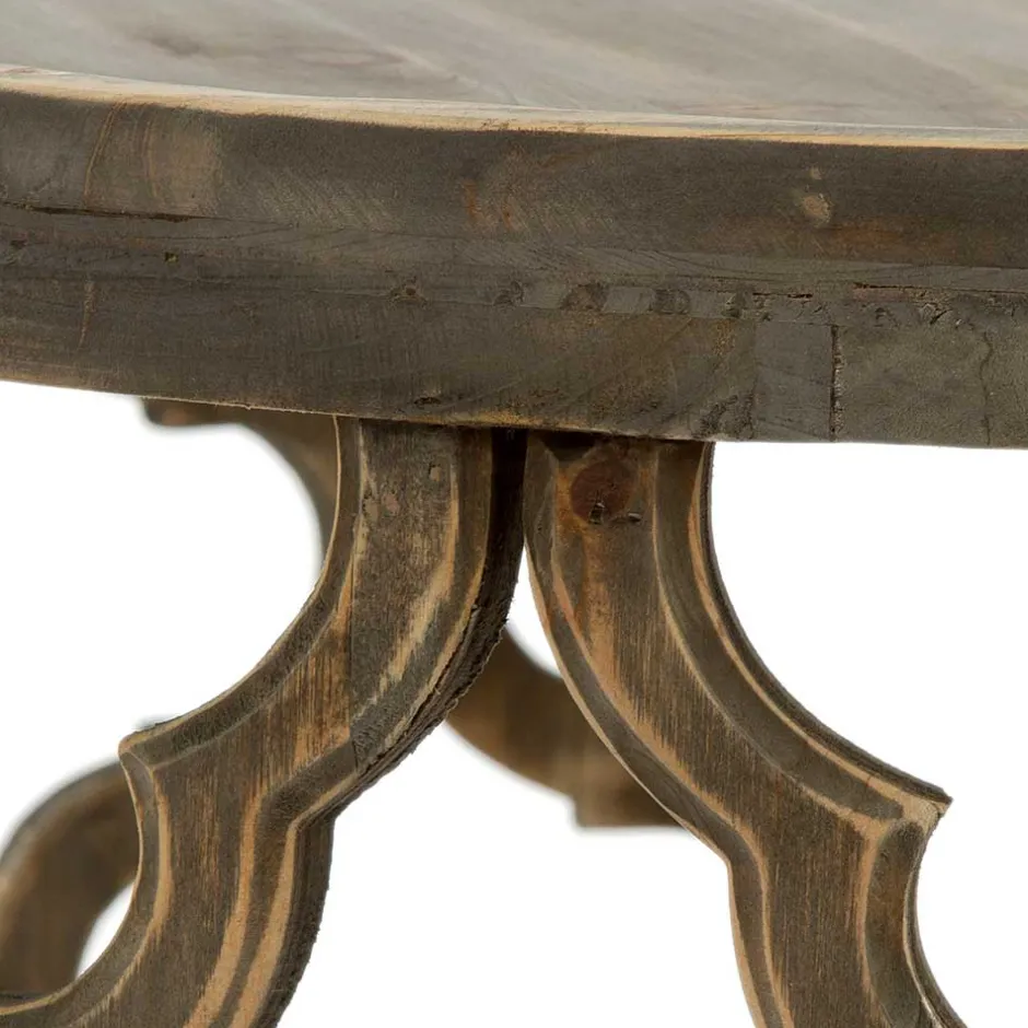 Wohnen Vintage Design Couchtisch aus Tanne Massivholz - Lenala